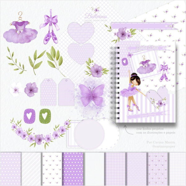 Kit Digital Ballerinas (bailarinas) (produto Digital) - Imagem 4