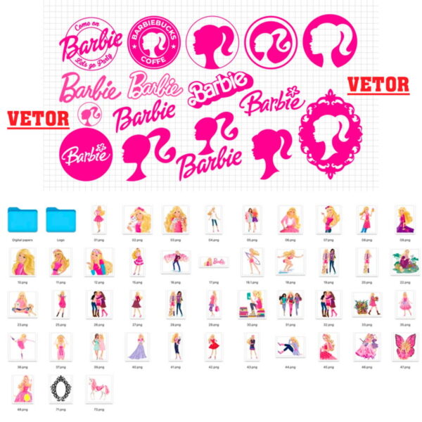 Kit Digital Barbie - Imagem 3
