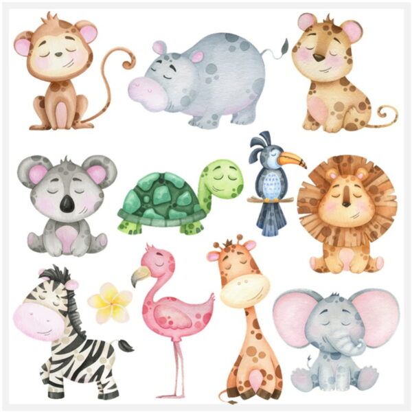 Kit Digital - Bichinhos Baby Aquarela - Imagem 2