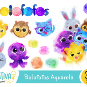 Kit Digital - Bolofofos Aquarela