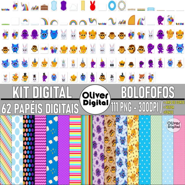 Kit Digital Bolofofos Completo