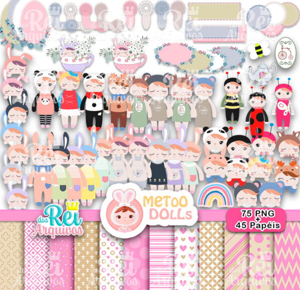 Kit Digital Bonecas Metoo Dolls X