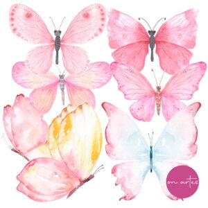 Kit Digital Borboletas Aquarela