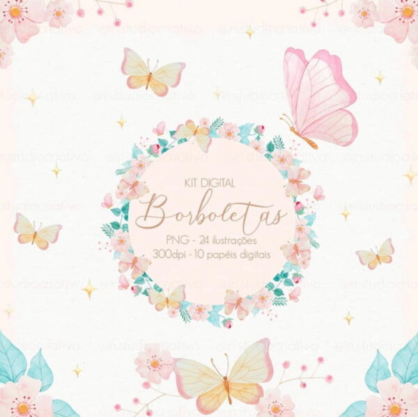 Kit Digital - Borboletas