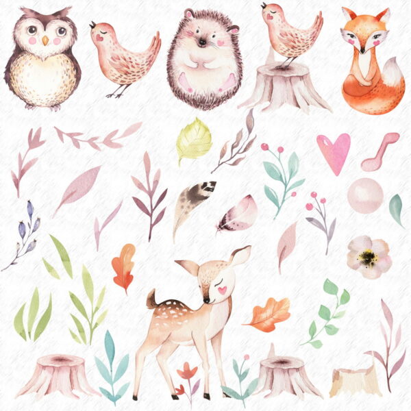 Kit Digital - Bosque Aquarela (4)