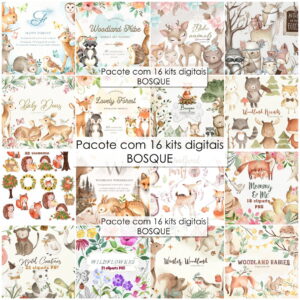 Kit Digital Bosque (pacote com 16 Kits)