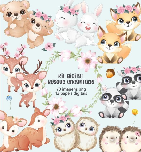 Kit Digital Bosque Encantado #1034#