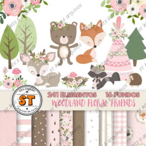 Kit Digital Bosque Floral