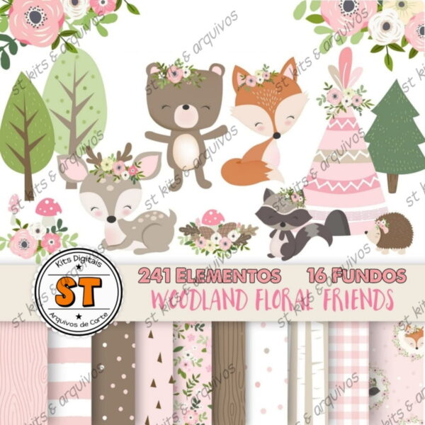 Kit Digital Bosque Floral