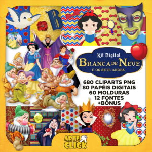 Kit Digital Branca de Neve e os Sete Anões