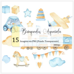 Kit Digital - Brinquedos Aquarela