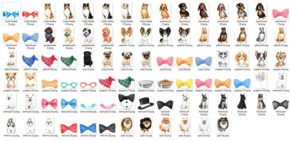 Kit Digital Cachorrinhos Aquarela - Image 2