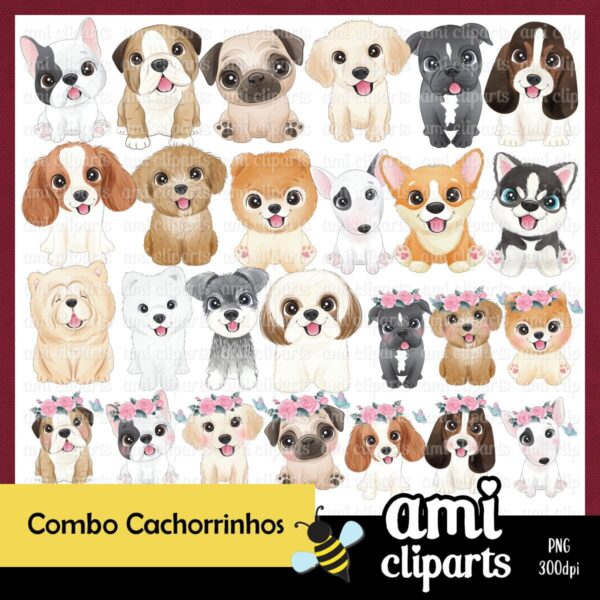Kit Digital Cachorrinhos