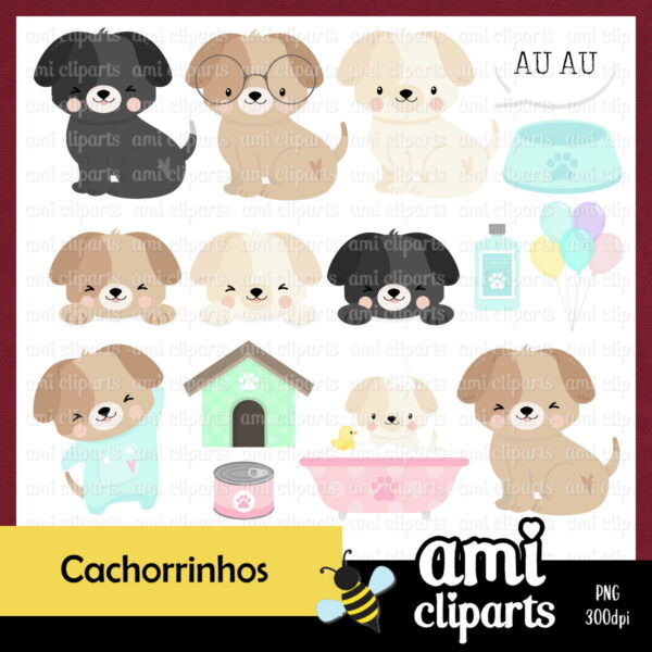 Kit Digital Cachorrinhos