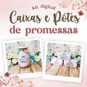 Kit Digital Caixa e Pote de Promessas