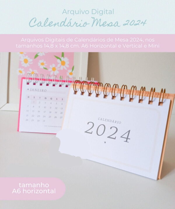 Kit Digital Calendário de Mesa 2024 - Image 4