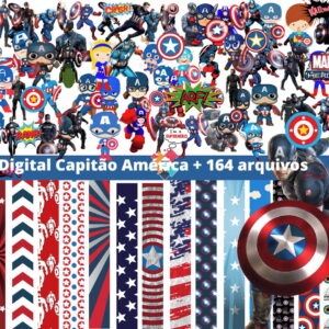 Kit Digital Capitão América
