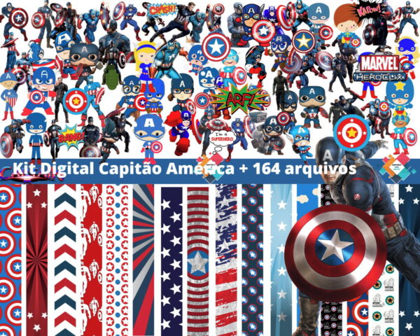 Kit Digital Capitão América