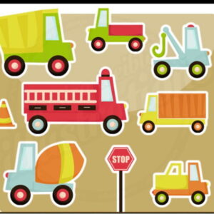 kit Digital Carro Carrinhos PNG- Scrapbook