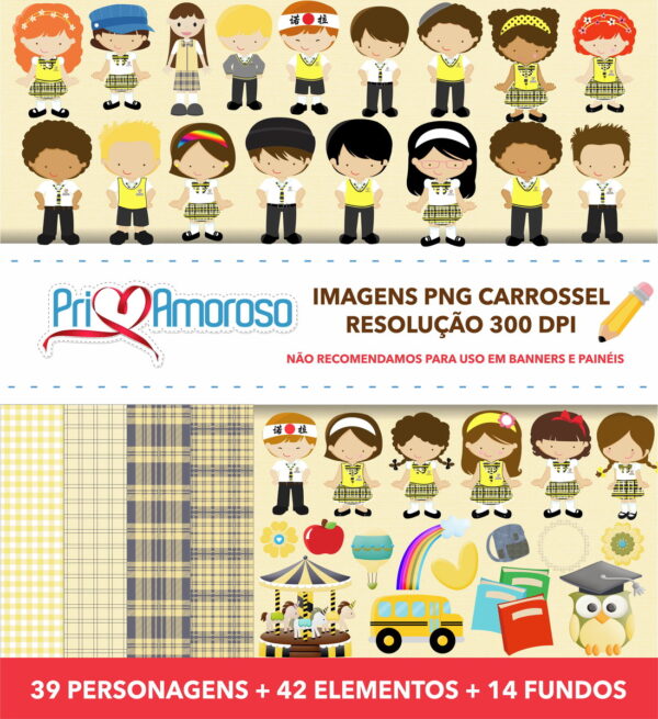 Kit Digital Carrossel Cute