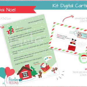 Kit Digital Cartinha Papai Noel