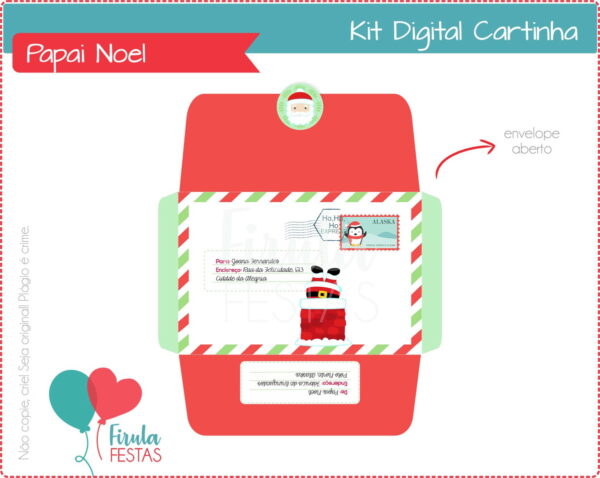 Kit Digital Cartinha Papai Noel - Image 2