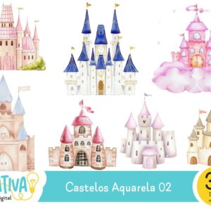 Kit Digital - Castelos Aquarela 02