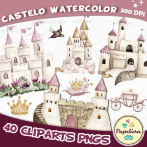 Kit Digital Castelos Aquarela