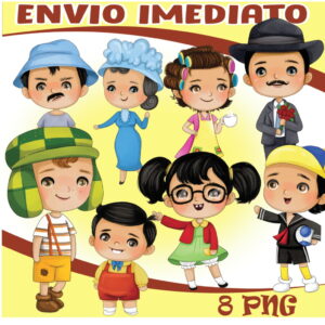 Kit Digital Chaves Cute Aquarela