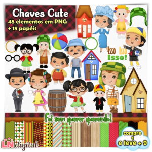 Kit Digital Chaves Cute