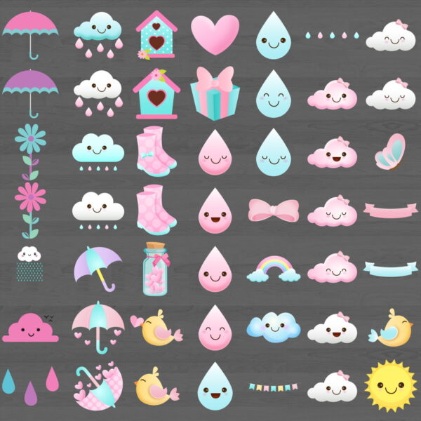 Kit Digital Chuva de Amor - Image 3