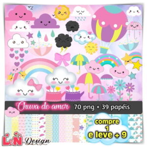 Kit Digital Chuva de Amor