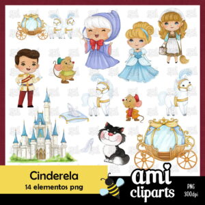 Kit Digital Cinderela Aquarela