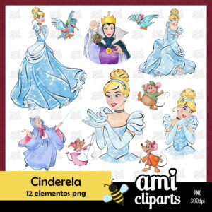 Kit Digital Cinderela Aquarela