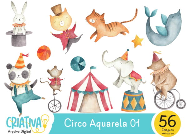 Kit Digital - Circo Aquarela 01