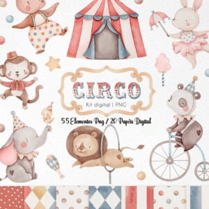 Kit Digital - Circo Aquarela
