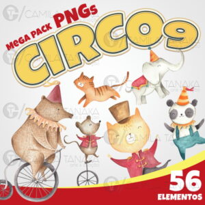 Kit Digital Circo Aquarela 9 (pague 1 Leve 3)