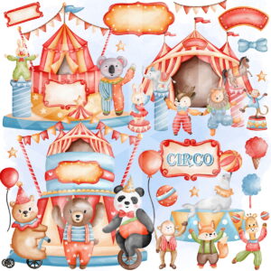 Kit Digital Circo Aquarela