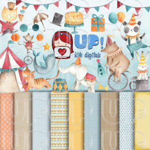 KIT DIGITAL CIRCO AQUARELADO 6