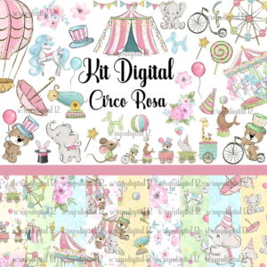 Kit Digital - Circo Rosa