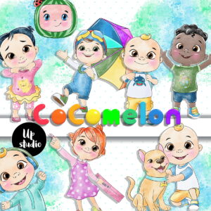Kit Digital Cocomelon Aquarela 02