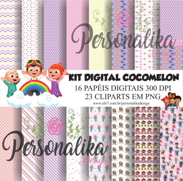 KIT DIGITAL COCOMELON MENINA