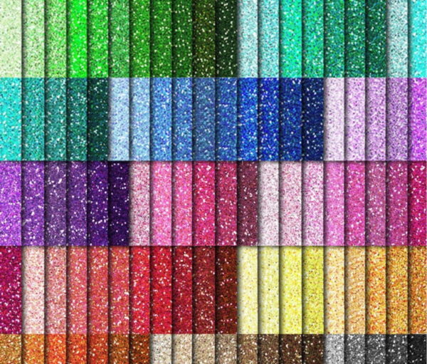 Kit Digital 100 Papéis Glitter Luxo Scrapbook