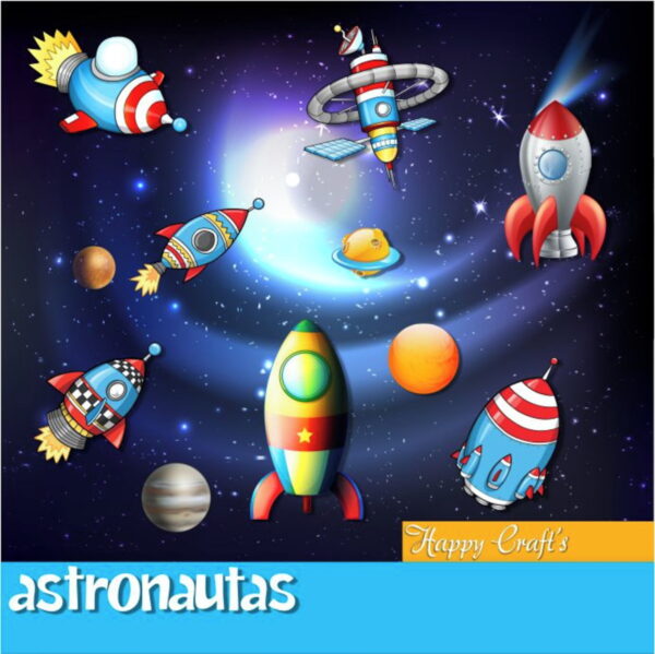 Kit Digital Combo Astronautas - Imagem 4