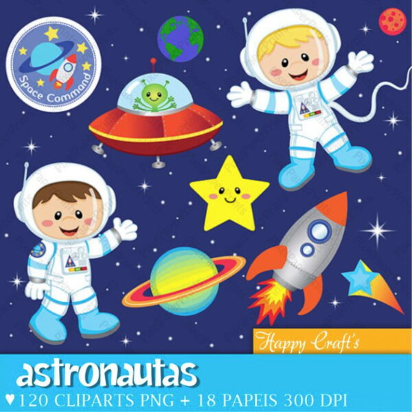 Kit Digital Combo Astronautas