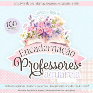 Kit Digital Combo Encadernação - Professores Aquarela