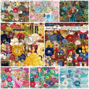 Kit digital combo princesas luxo