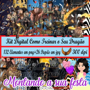 Kit Digital Como Treinar o Seu Dragão