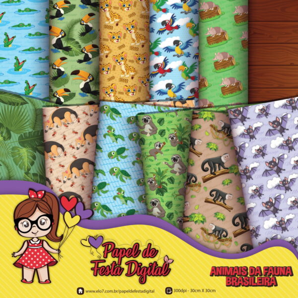 Kit Digital Completo Animais da Fauna Brasileira - Image 5