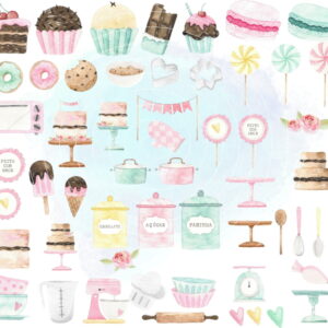 Kit Digital - Confeitaria Aquarela (cod. 0236)